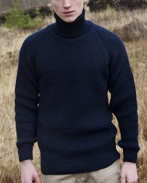 Mens roll neck jumper on sale sale